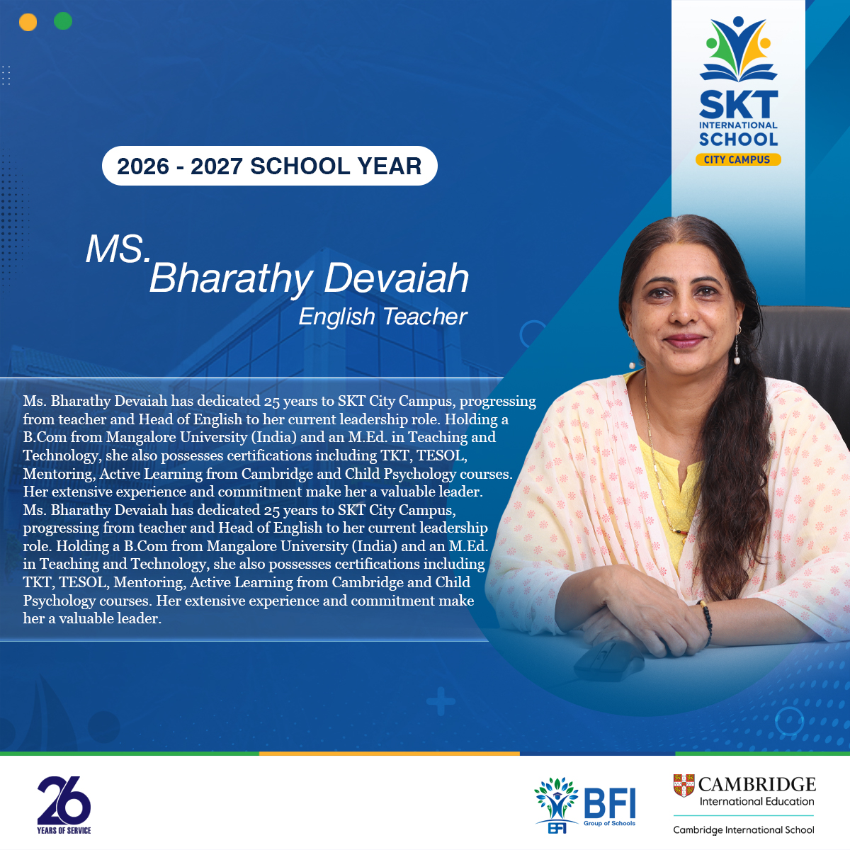 Ms. Bharathy Devaiah