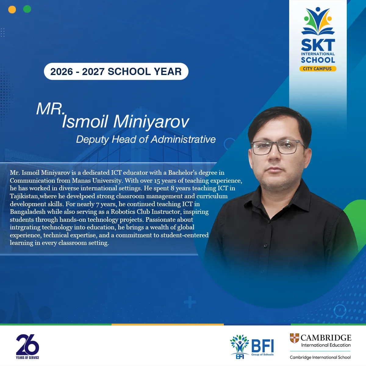 Mr. Ismoil Miniyarov