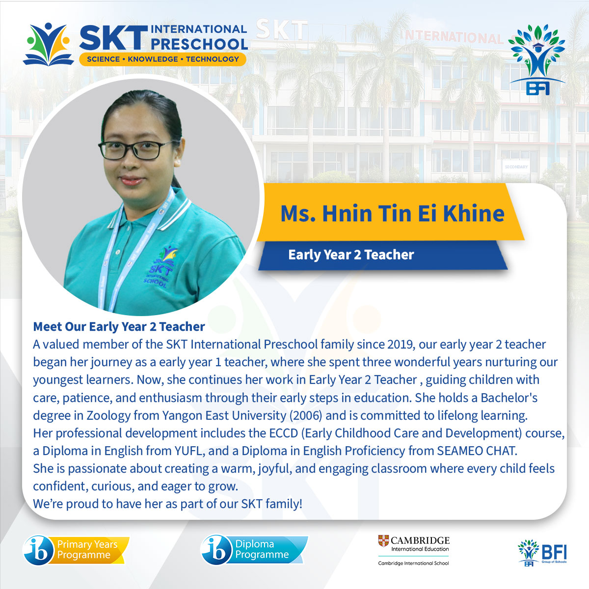 Ms. Hnin Tin Ei Khine