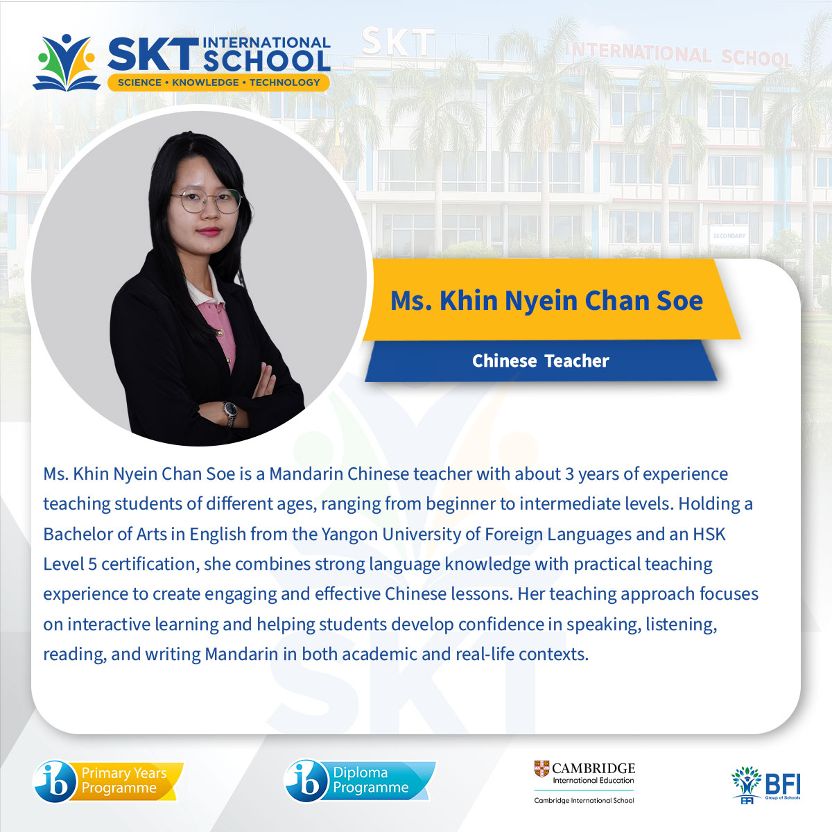 Ms. Khin Nyein Chan Soe
