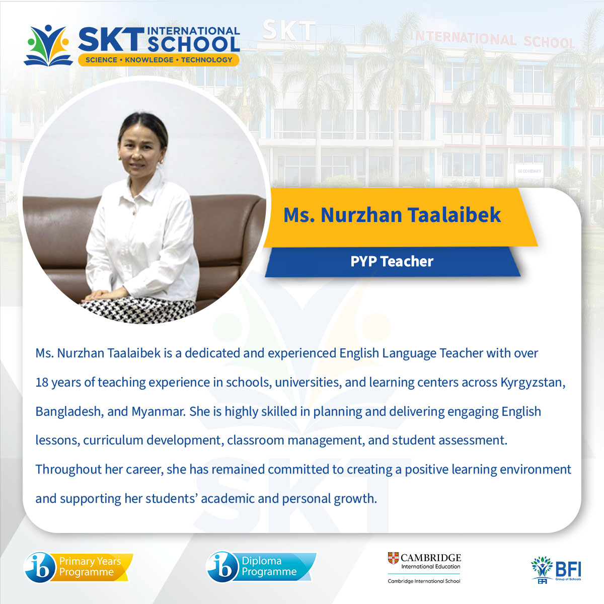 Ms. Nurzhan Taalaibek