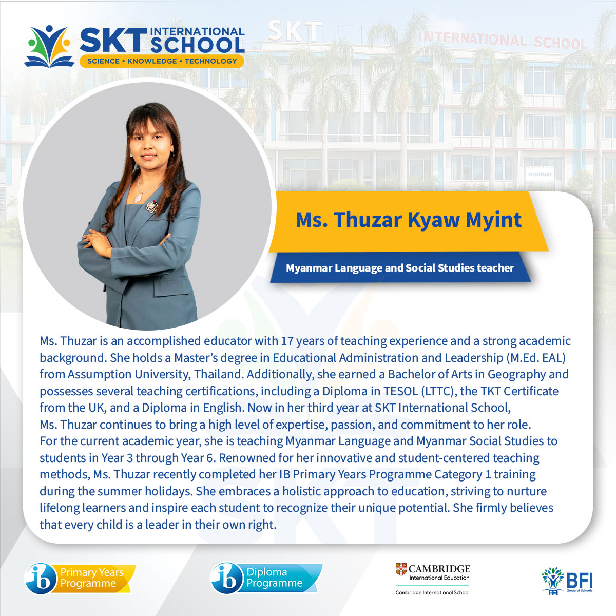 Ms. Thuzar Kyaw Myint