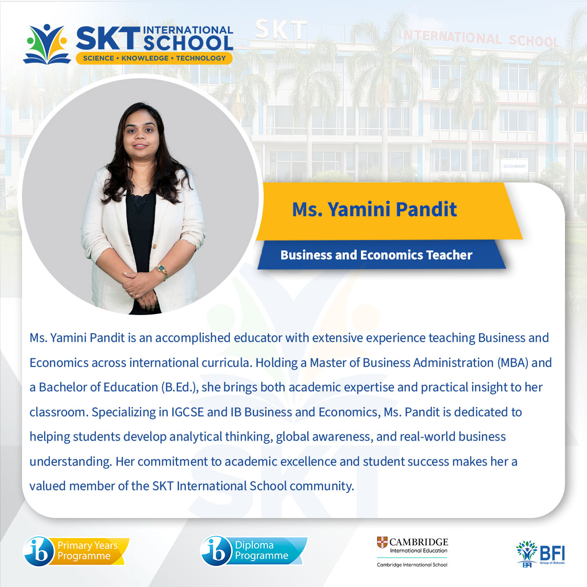Ms. Yamini Pandit